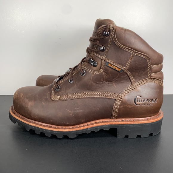 Chippewa Bolville 6 Inch Waterproof Nano Composite Toe Work Boot Mens 8 D - Picture 4 of 12